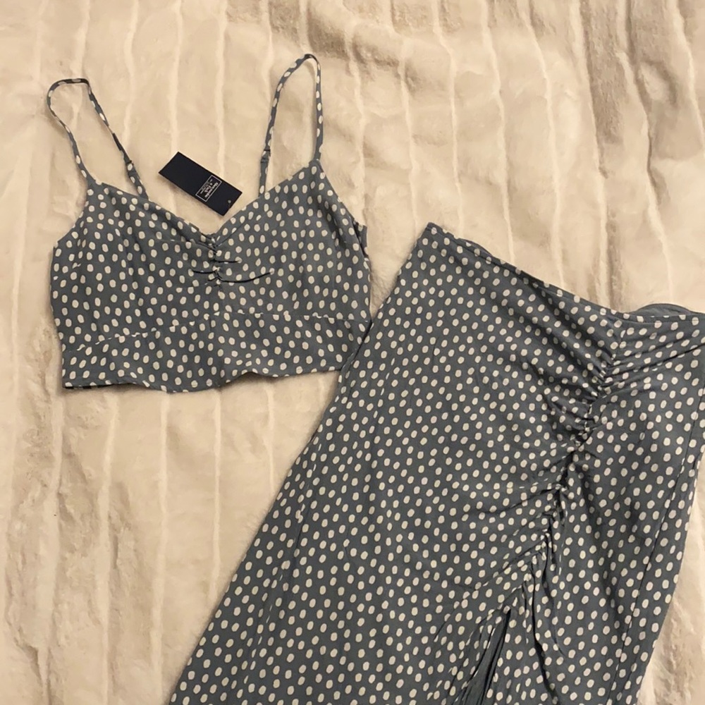 Abercrombie & Fitch Crop and Midi Skirt Set